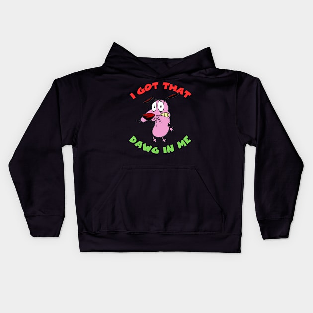 I got that Dawg in me Kids Hoodie by Hanzolebot